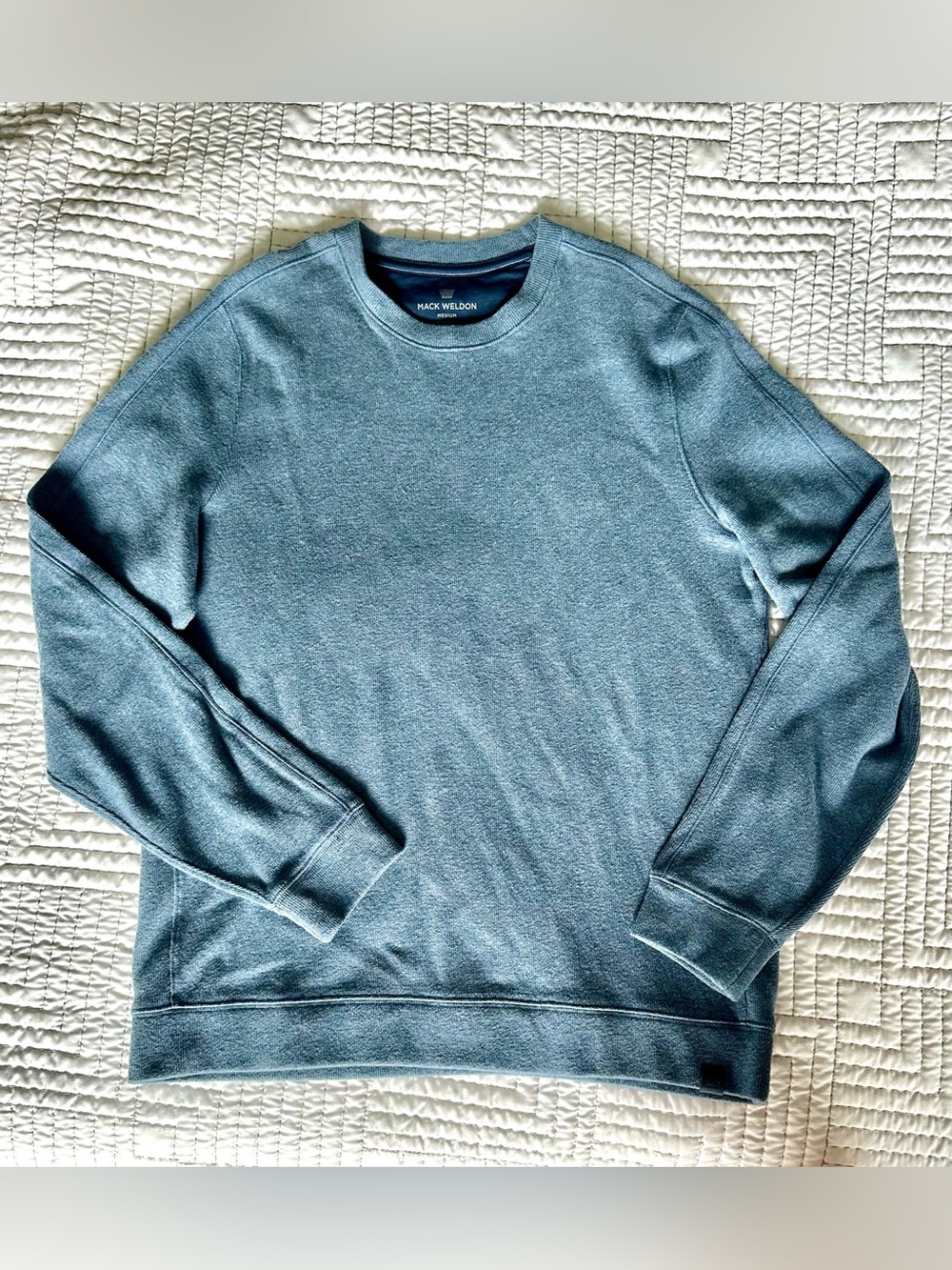 Mack Weldon Light Blue Crewneck Sweater